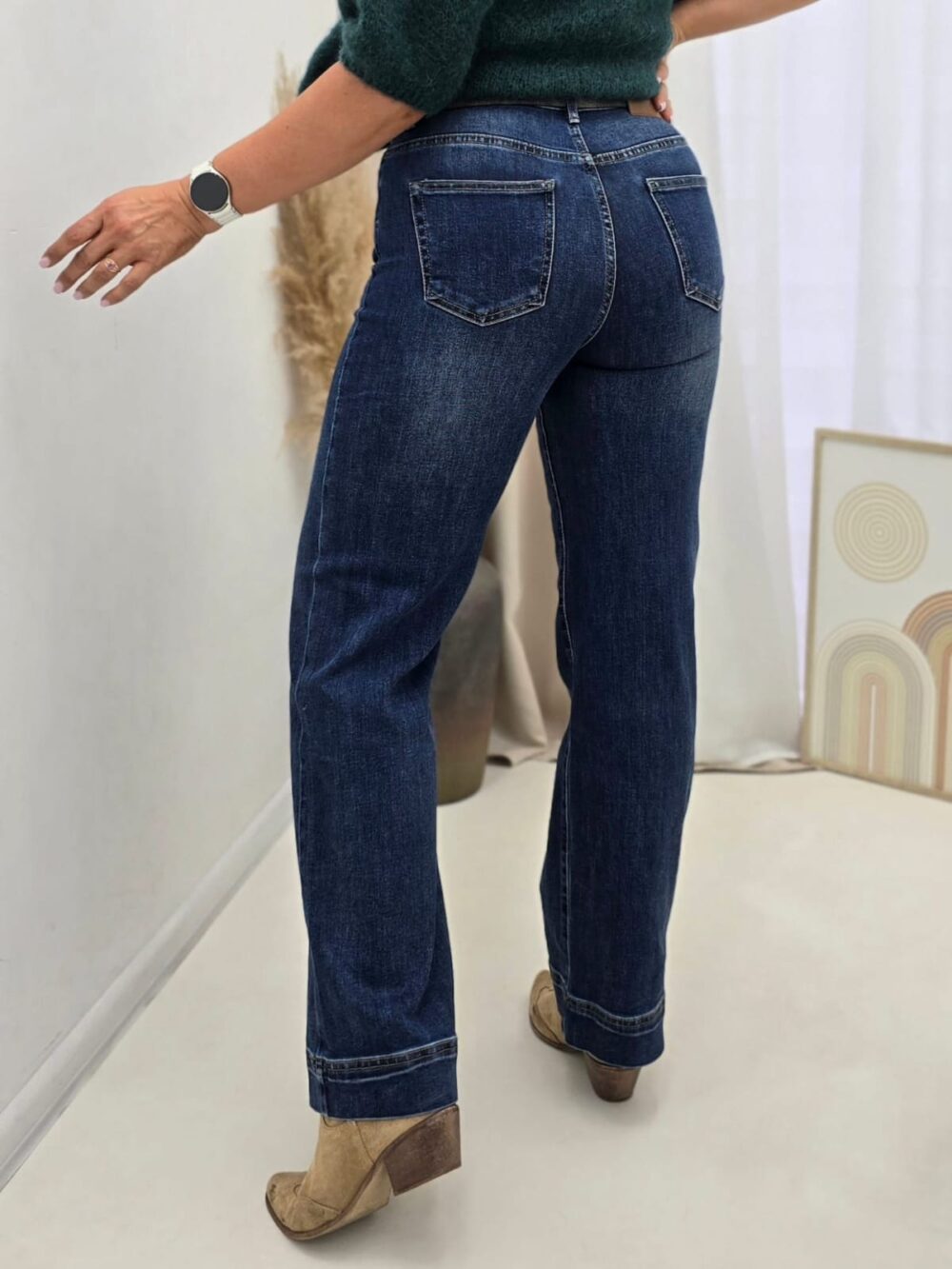 Spodnie damskie jeans M.sara Wysoki Stan