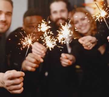 Stylizacja na sylwestra w domu